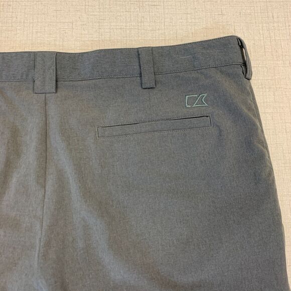 Cutter & Buck BainBridge Golf Pant Mens 36x27 Gray Flat Front Performance Chino - Picture 11 of 13